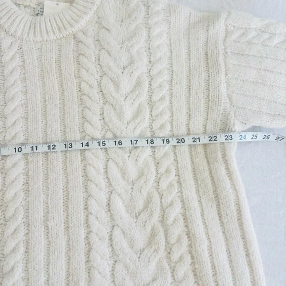 a new day Cream Cable-Knit Crewneck Sweater - Picture 8 of 9